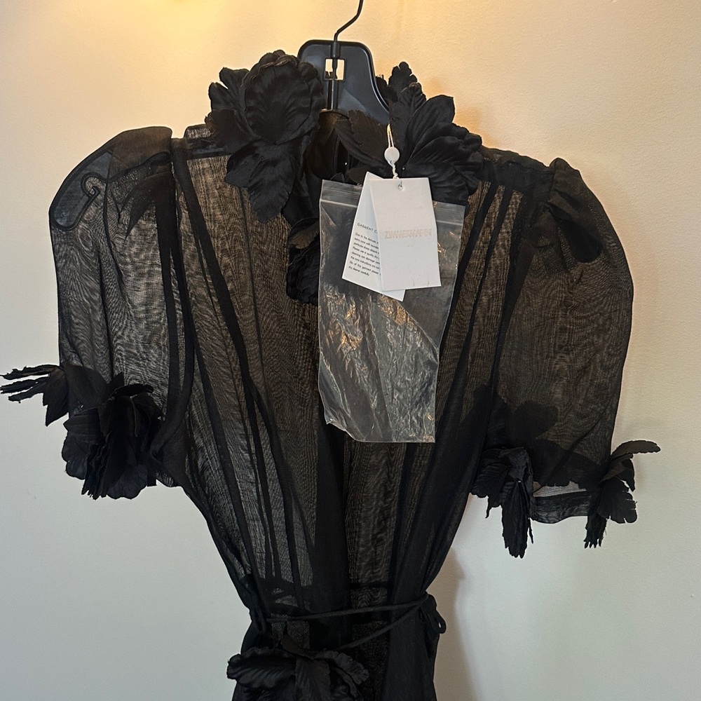 Zimmermann Black Sheer Dress